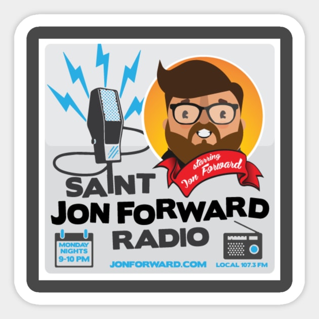 Saint Jon Forward Radio Sticker by JonForward
